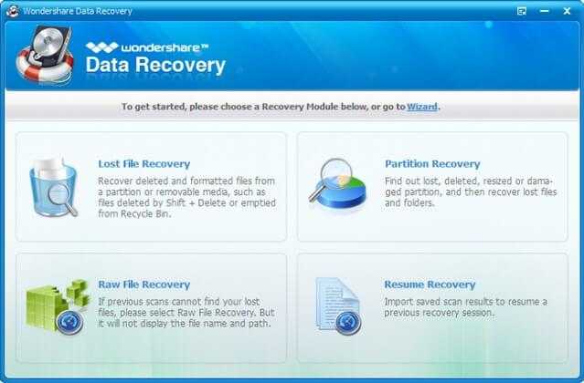 Wondershare Data Recovery