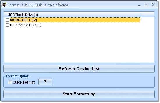 Format USB Or Flash Drive Software для форматирования дисков и флешек