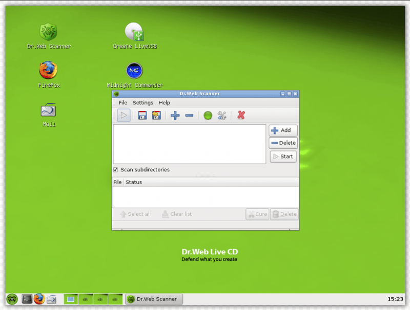 LiveCD Dr.Web вирусы