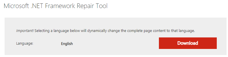 net framework repair tool