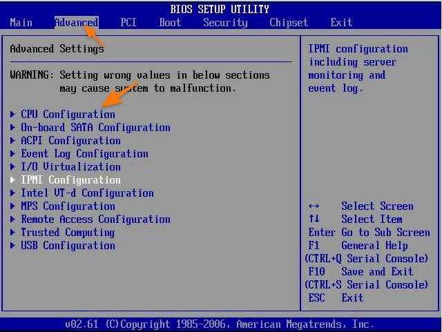 CPU Configuration