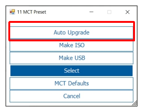 нажимаем пункт Auto Upgrade