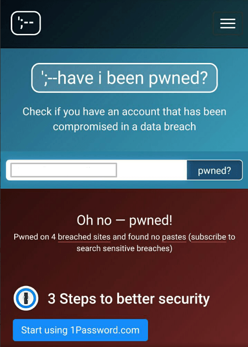 Have I Been Pwned