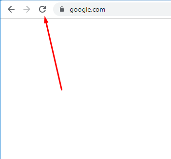 Обновление страницы в браузере Google Chrome