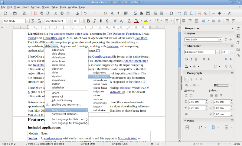 libreoffice