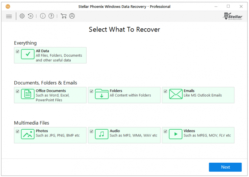 Stellar Data Recovery