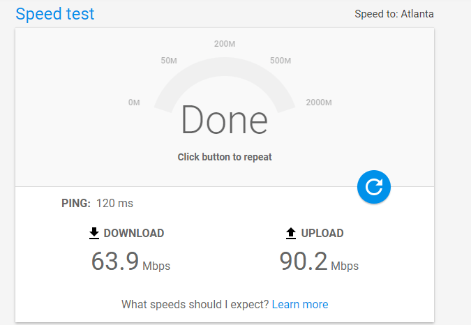 Google Speed Test