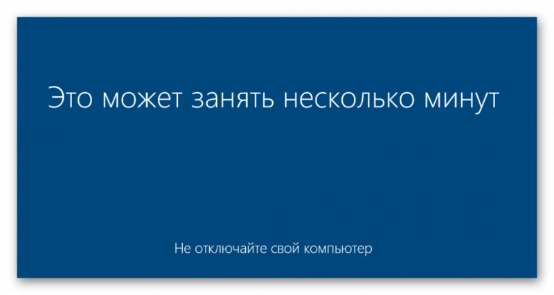 Это может занять несколько минут 