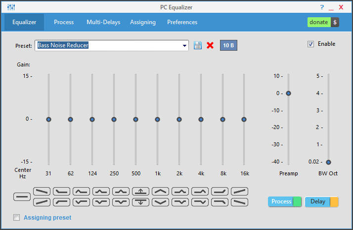 PC Equalizer окно