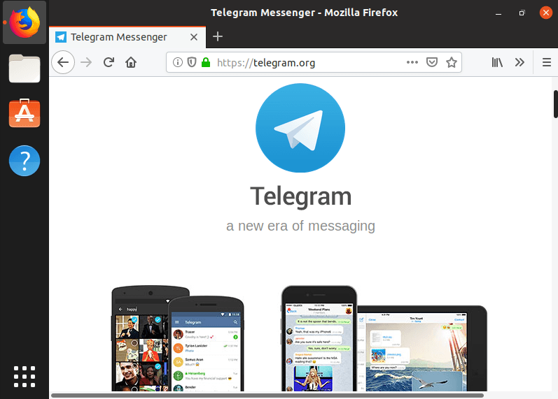 Скачивание установщика Telegram для Linux через официальный сайт