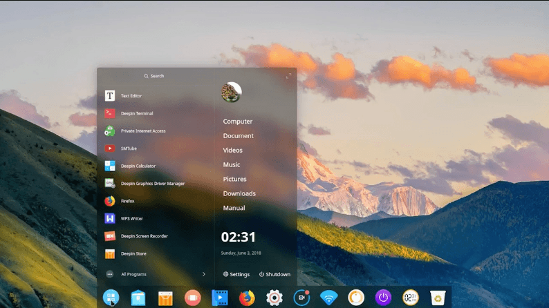 Дистрибутив Deepin в ОС Linux