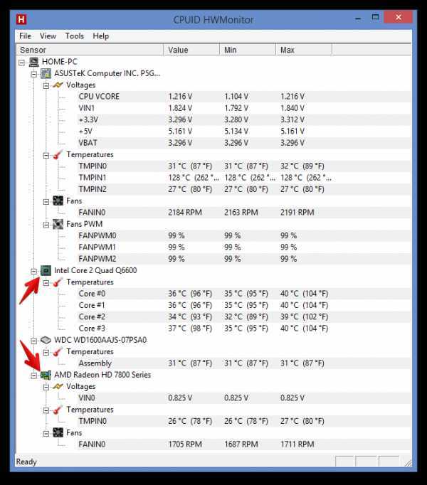 CPUID HWMonitor