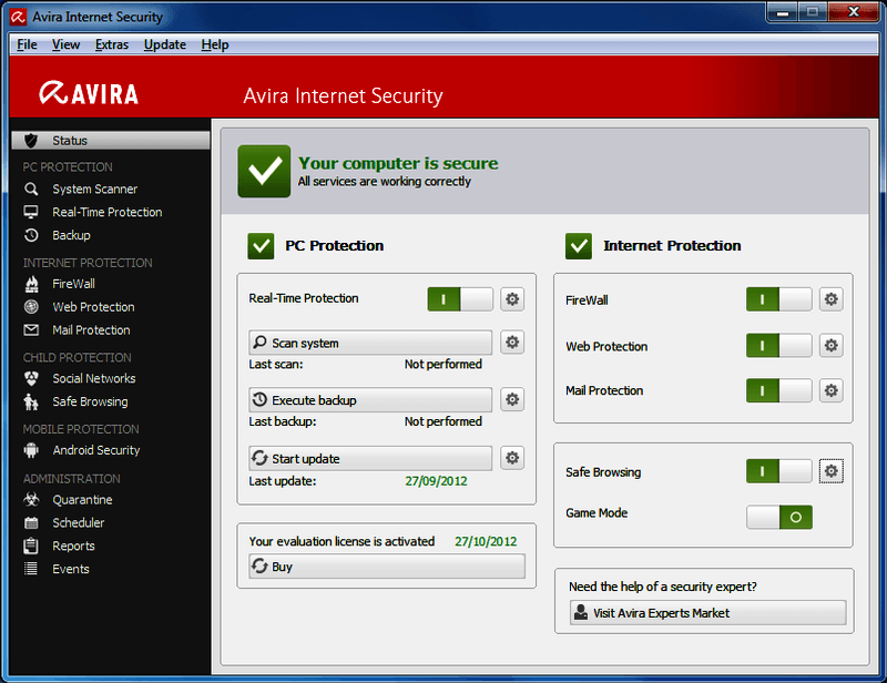 Avira Internet Security Suite