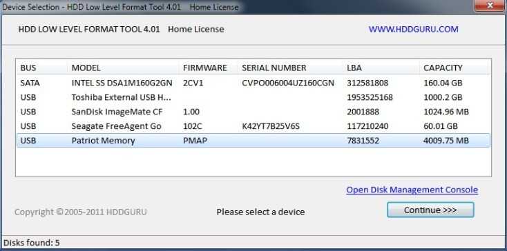 HDD Low Level Format Tool