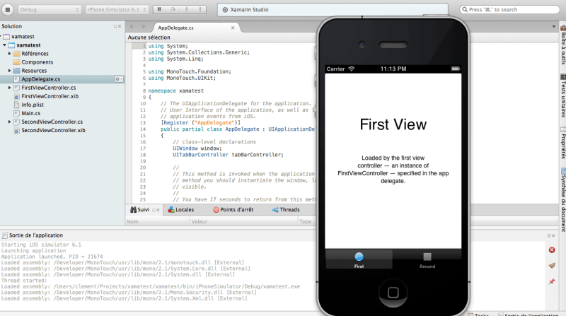 Главный экран Xamarin Testflight.