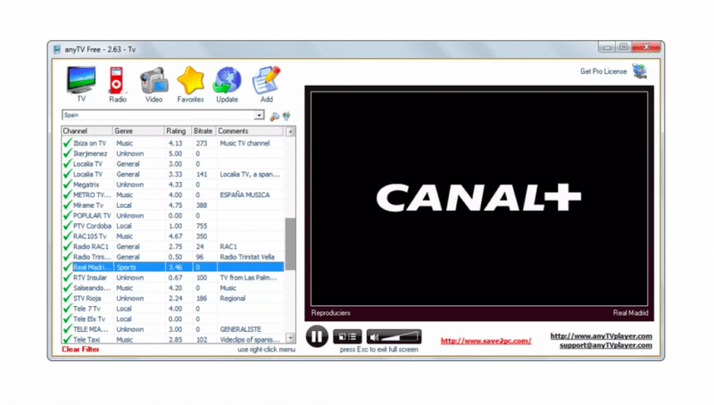программа AnyTV Free