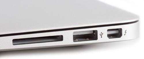 Набор портов в MacBook Air, включая Thunderbolt 2