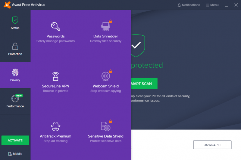 бесплатный антивирус Avast Free Antivirus