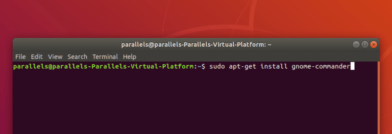 Команда установки gnome commander в Ubuntu