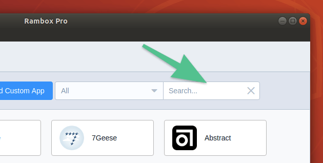 Поисковик в Rambox