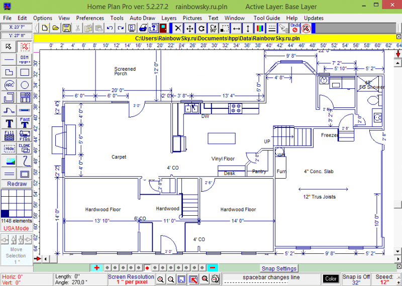 профессиональный редактор для проектирования домов Home Plan Pro