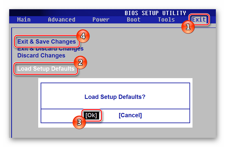 Load Setup Defaults BIOS