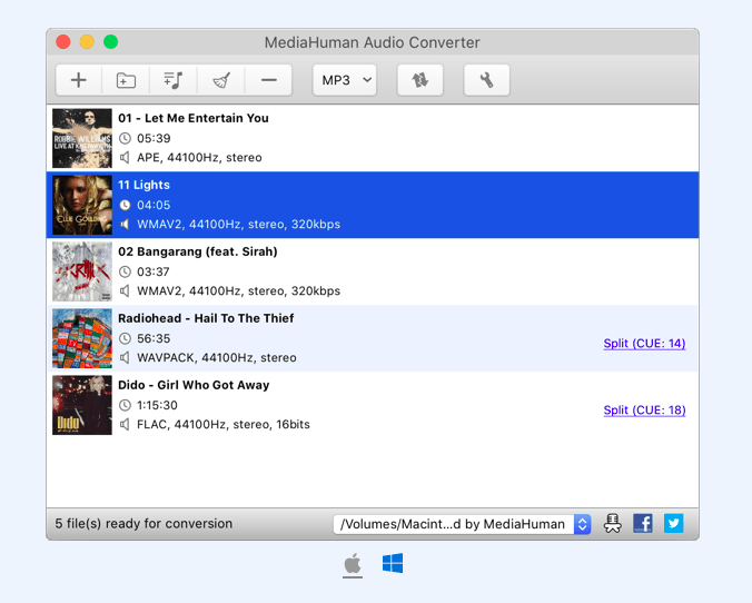 лучший бесплатный конвертер MediaHuman Audio Converter