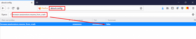 Конфигурационные параметры Mozilla Firefox