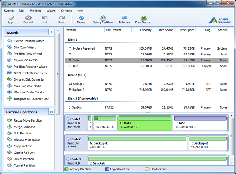 AOMEI Partition Assistant